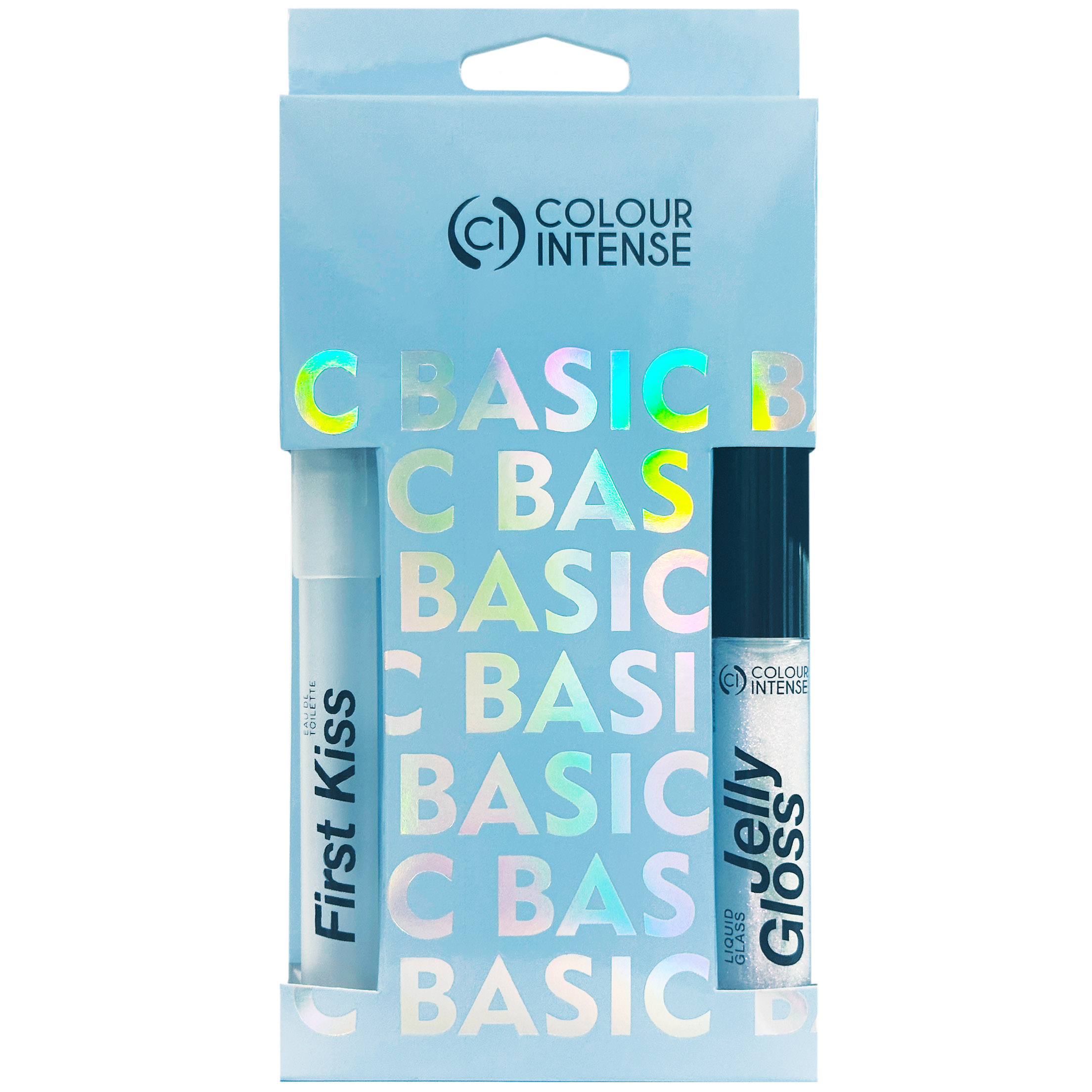 Косметический набор Colour Intense Basic: Зеркальный блеск Jelly Gloss 6 мл + Парфюмированная вода First Kiss 10 мл - фото 1