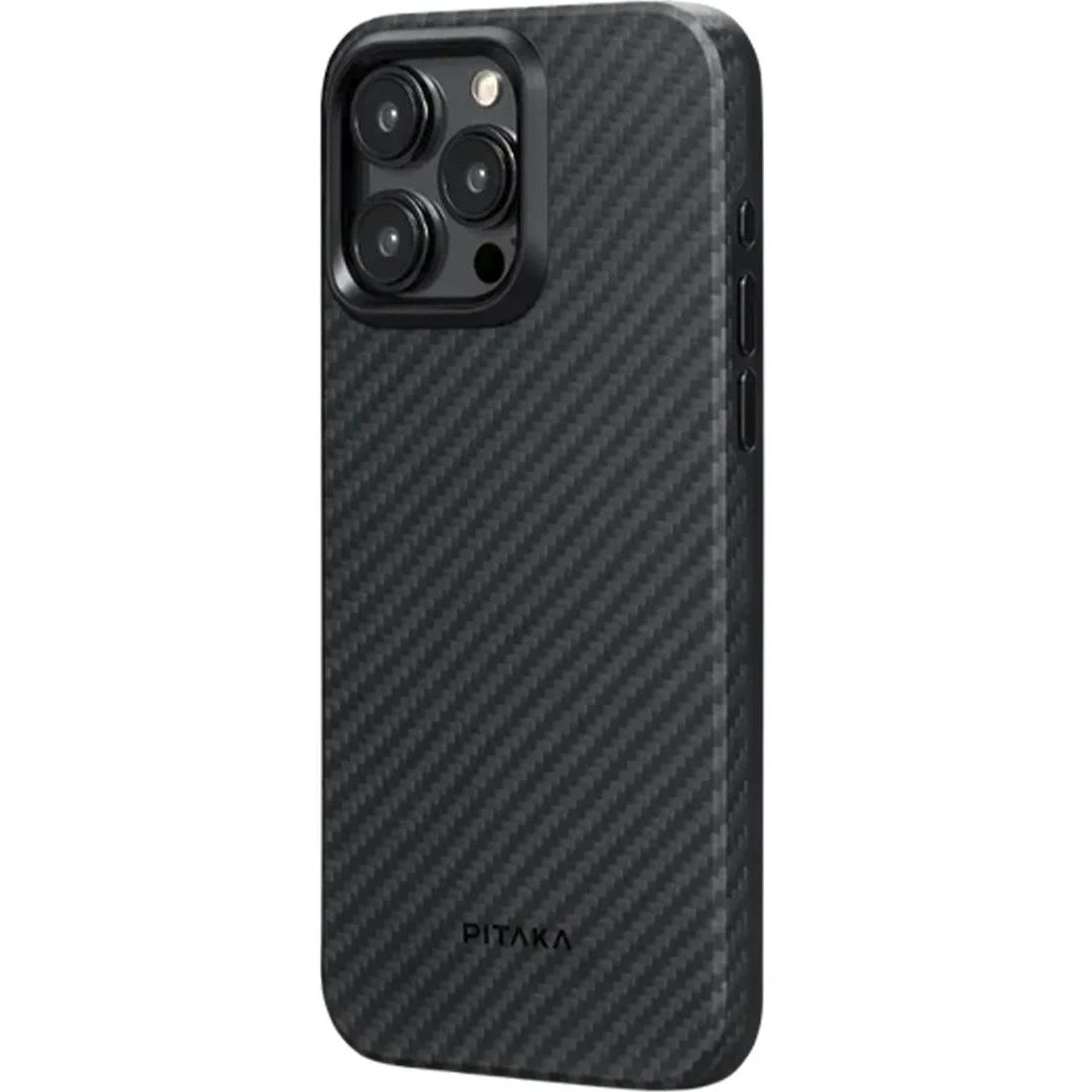 Чохол-накладка Pitaka MagEZ Case Pro 4 Twill 1500D Black/Grey для iPhone 15 Pro - фото 2