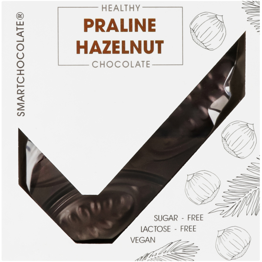Шоколад SmartChocolate Praline&Hazelnut без цукру 75 г (935117) - фото 1