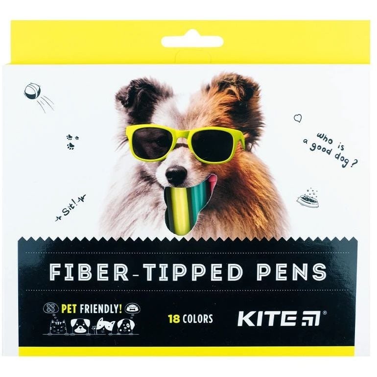 Фломастери Kite Dogs 18 шт. (K22-448) - фото 1