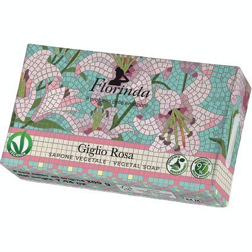 Мыло натуральное Florinda Мозаика Розовая лилия, 50 г - фото 1
