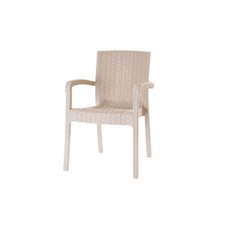 Кресло Violet House Роттанг Cappuchino Trend Lux, 87х59х57,5 см, бежевое (0840 Роттанг CAPPUCHINO TREND LU) - фото 1