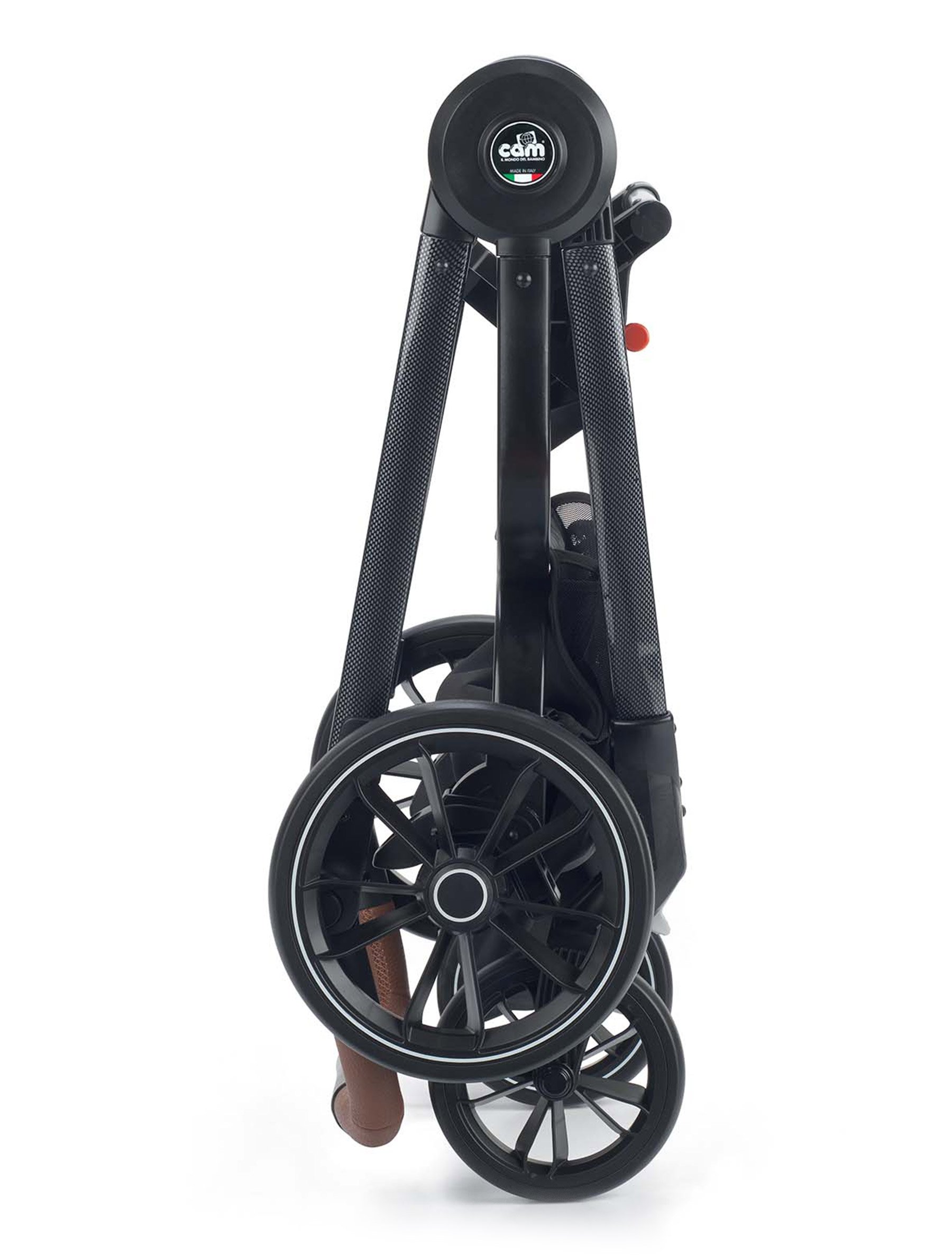 Универсальная коляска CAM Techno Soul 2в1, рама черный карбон, черный (805T/V98/970/500K) - фото 5