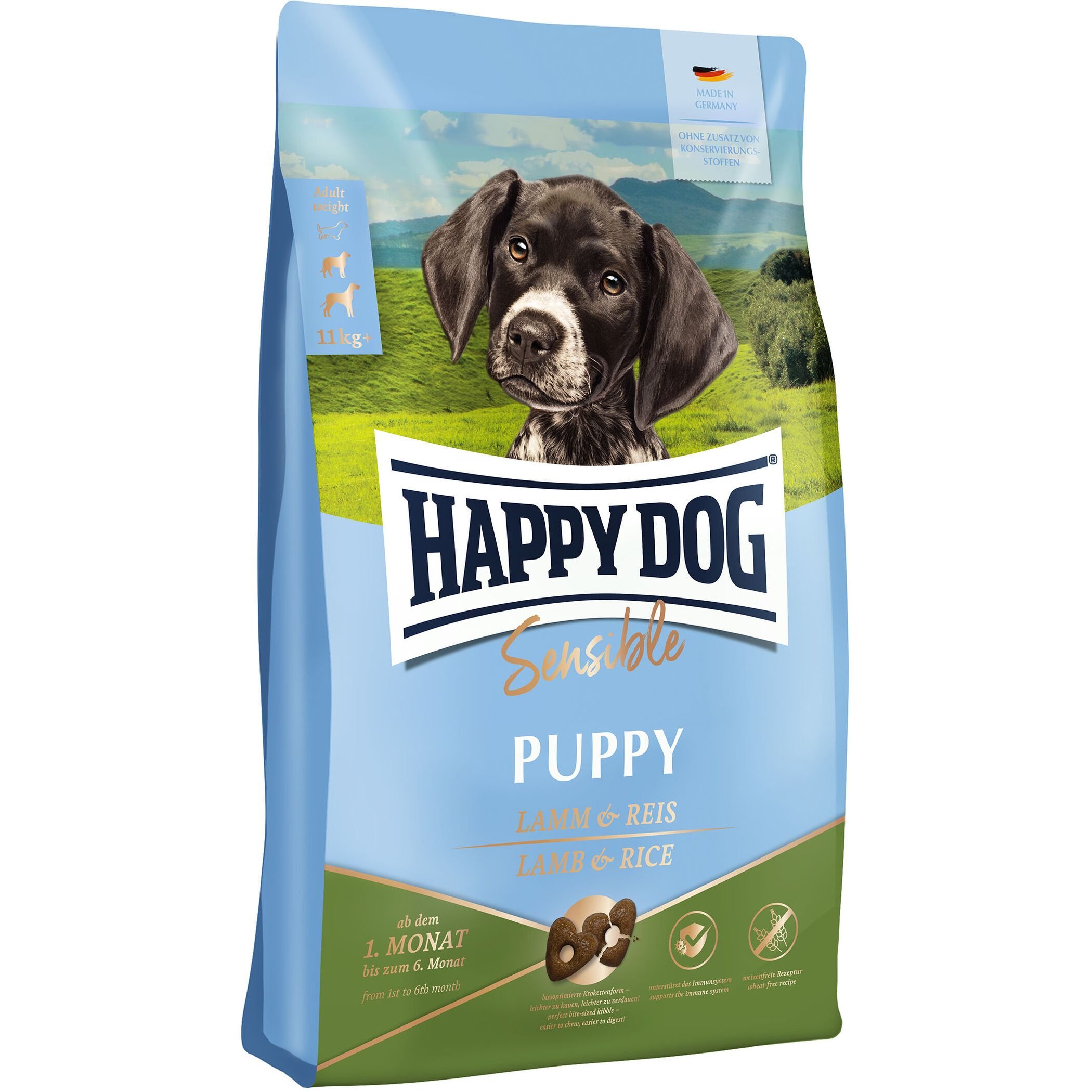 Сухий корм Happy Dog Sensible Puppy Lamb and Rice для цуценят від 4 тижнів до 6 місяців 4 кг - фото 1