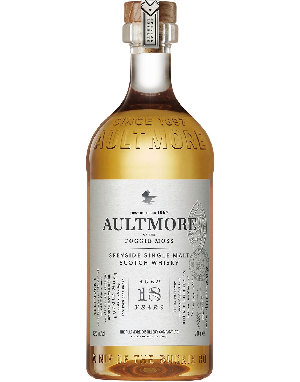 Виски Aultmore 18 yo Single Malt Scotch Whisky 46% 0.7 л - фото 1