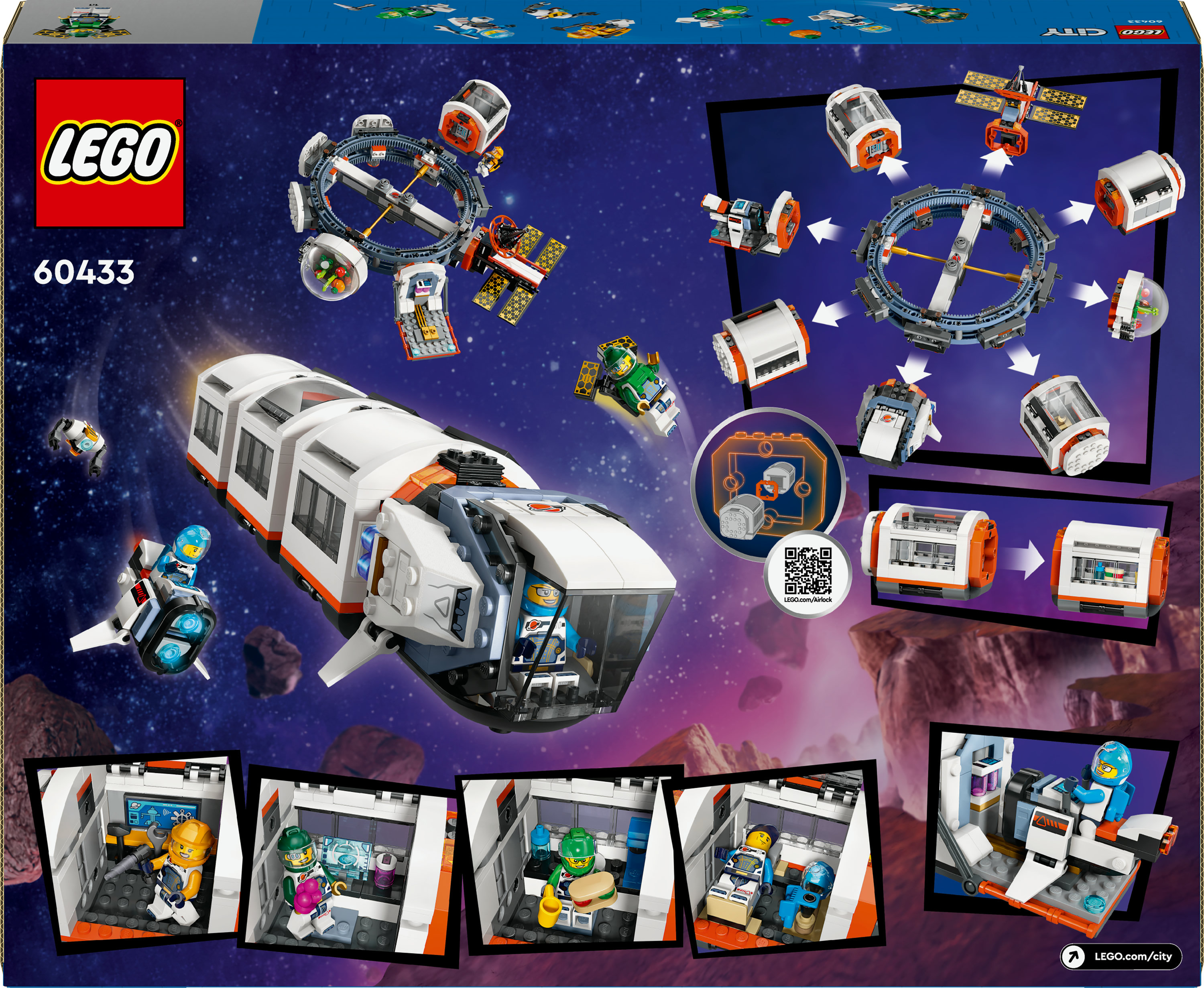 Конструктор LEGO City Модульная космическая станция 1097 детали (60433) - фото 9