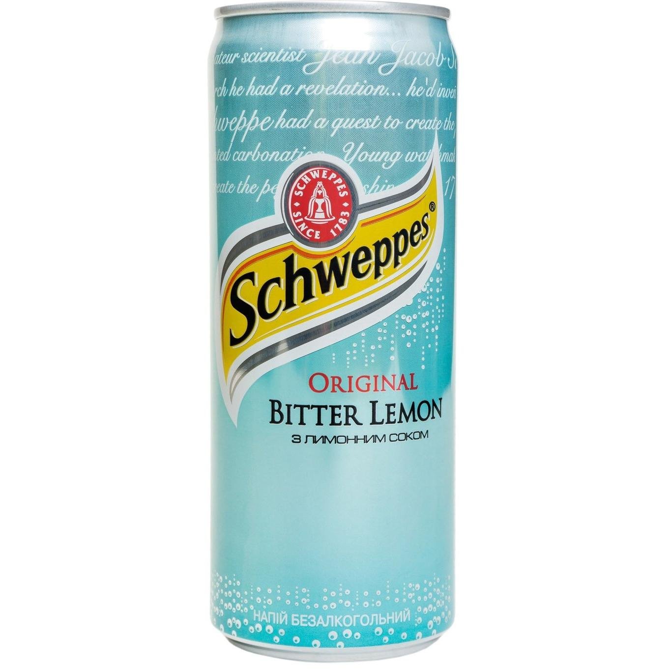 Напиток Schweppes Original Bitter Lemon с лимонным соком безалкогольный 330 мл (714692) - фото 1