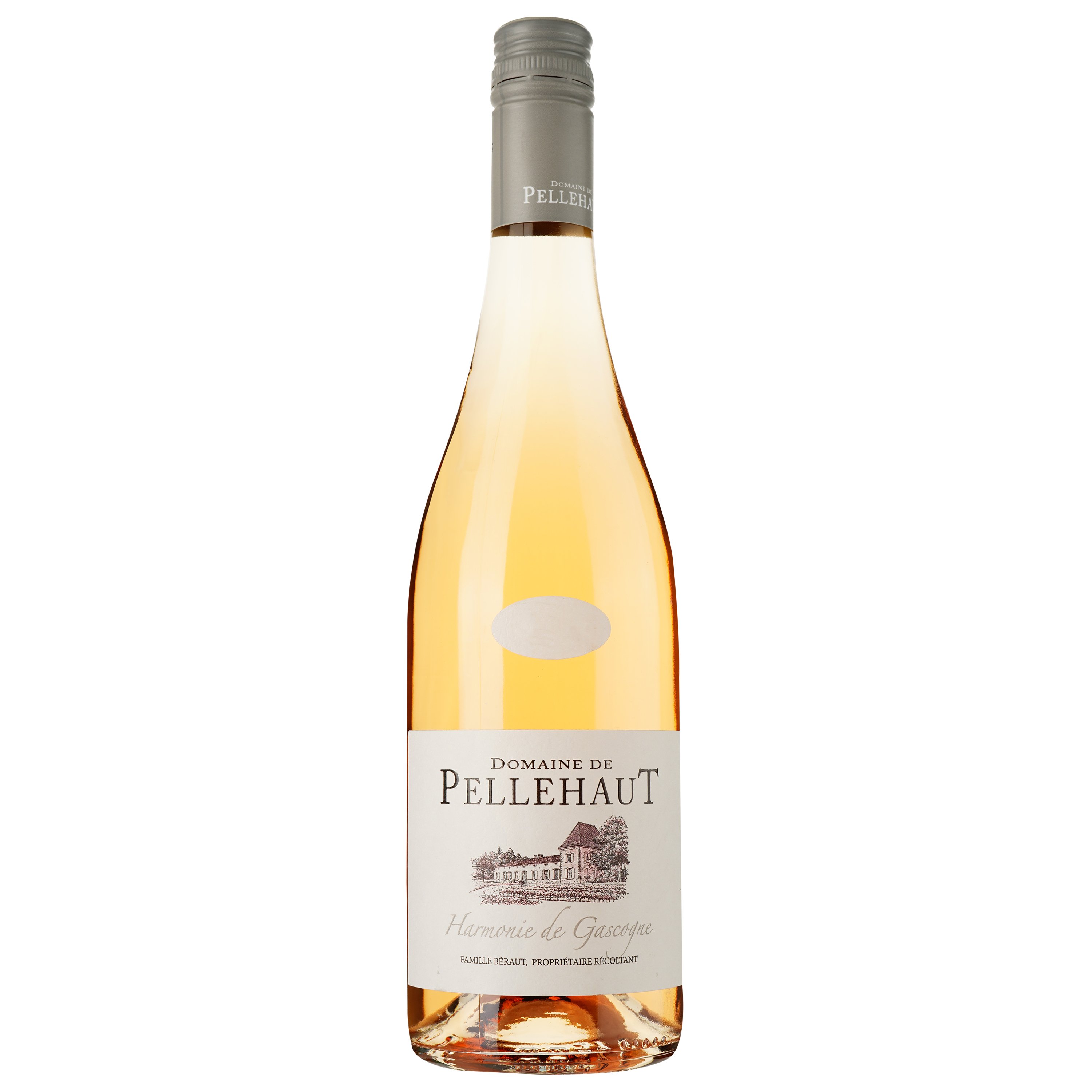 Вино Domaine de Pellehaut Harmonie Rose Cotes de Gascogne IGP, розовое, сухое, 11,5%, 0,75 л - фото 1
