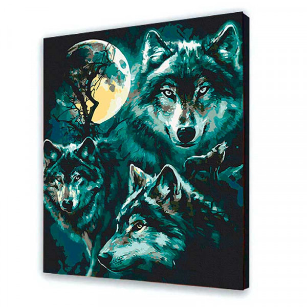 Картина за номерами ArtCraft Сім'я вовків 40x50 см (11640-AC) - фото 2
