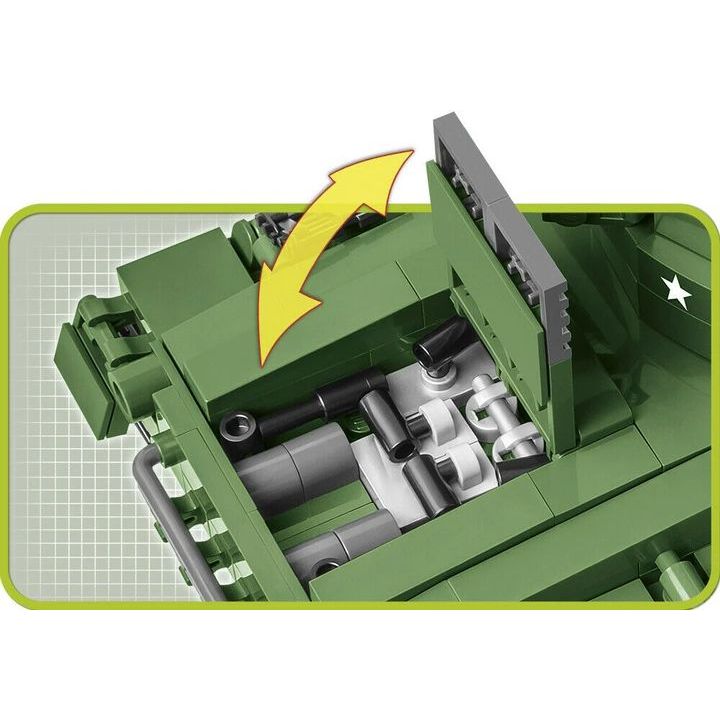 Конструктор Cobi Друга світова війна Танк M24 Чаффі, 590 деталей (COBI-2543) - фото 5