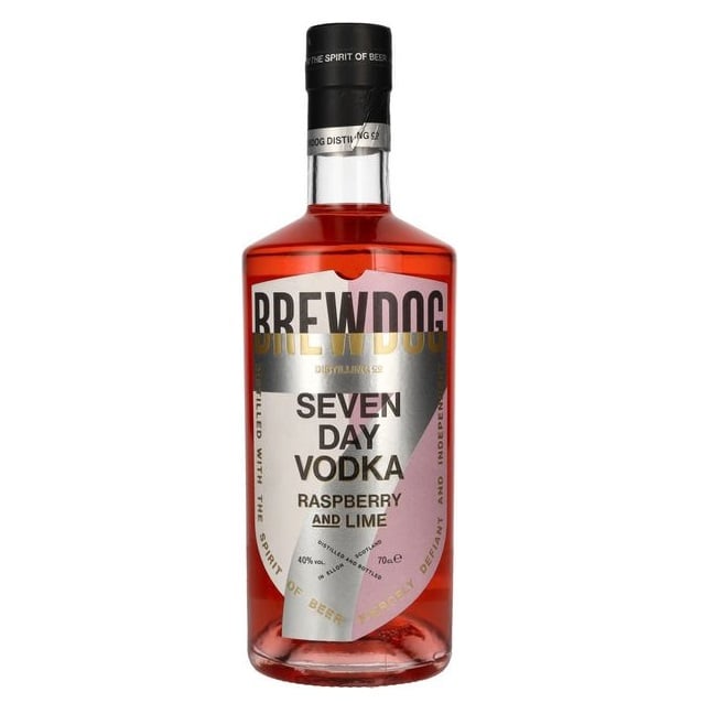 Водка BrewDog Seven Day Raspberry and Lime Vodka, 40%, 0,7 л (W4002) - фото 1