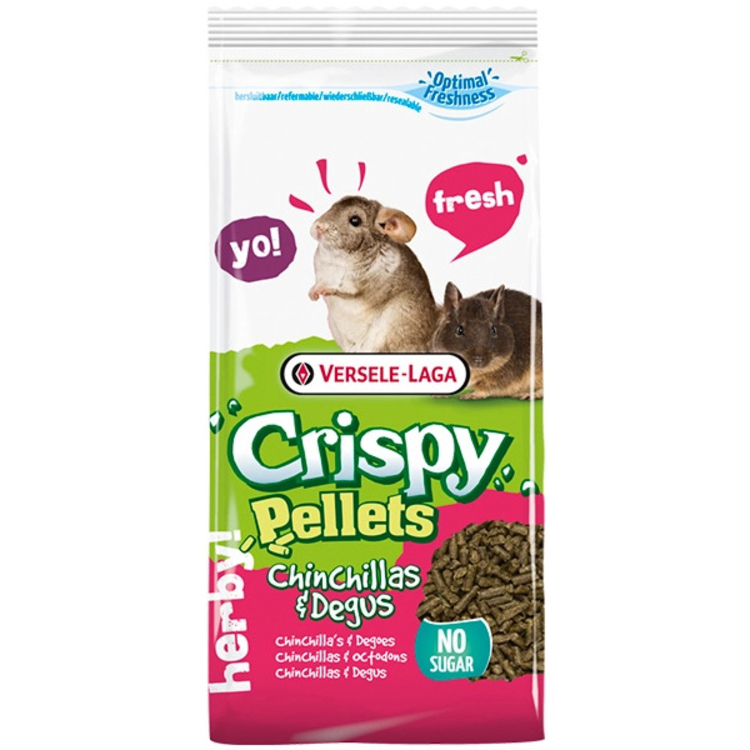 Корм для шиншилл и дегу Versele-Laga Crispy Pellets Chinchillas & Degus гранулированная зерновая смесь 1 кг - фото 1