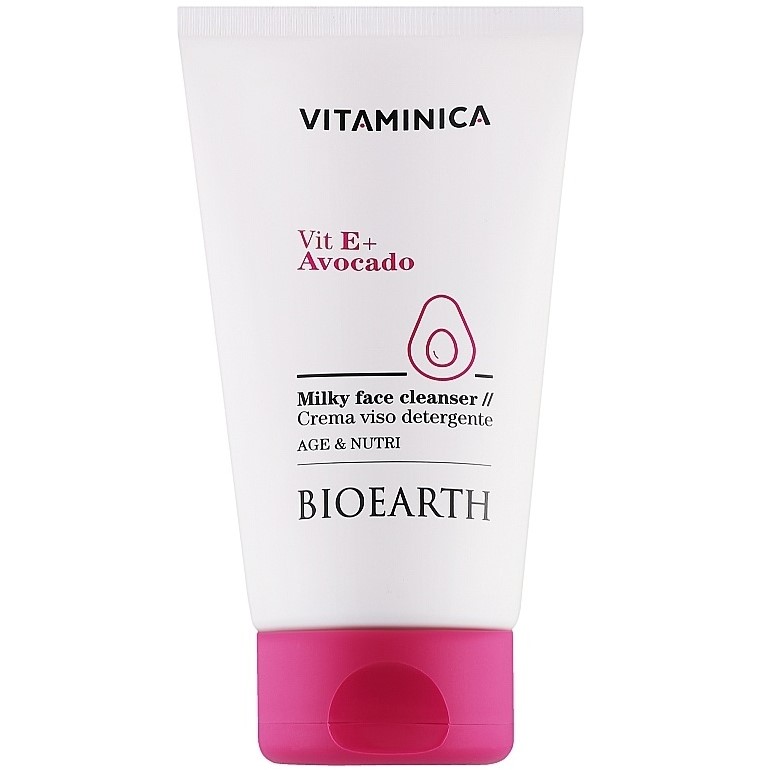 Молочко для обличчя Bioearth Vitaminica Vit E + Avocado 150 мл - фото 1