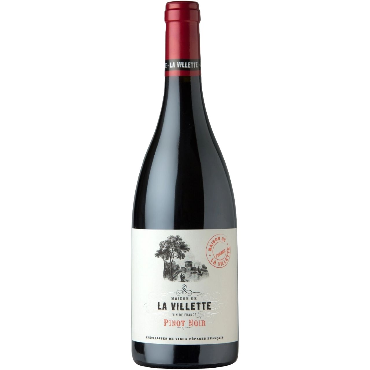 Вино La Villette Pinot Noir красное сухое 0.75 л - фото 1