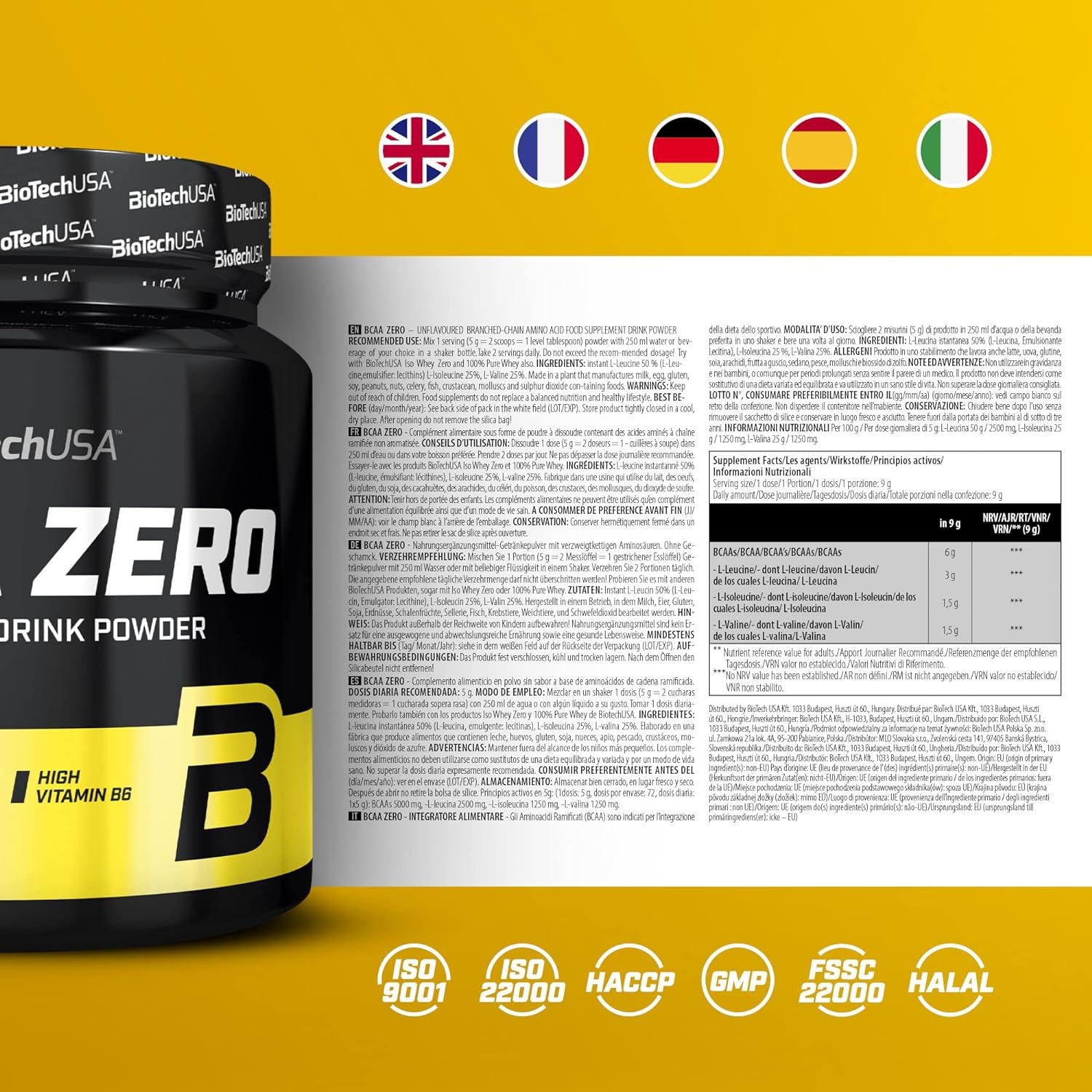 Амінокислота BioTech BCAA Zero Без смаку 360 г - фото 2