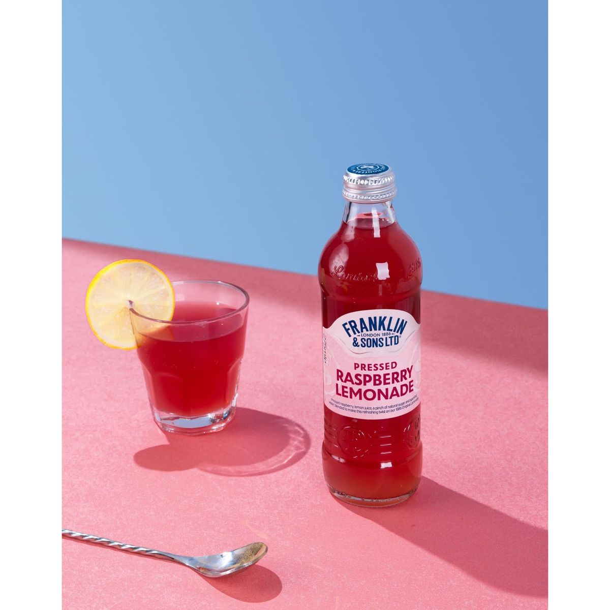 Напиток Franklin & Sons Pressed Raspberry Lemonade безалкогольный 275 мл - фото 3