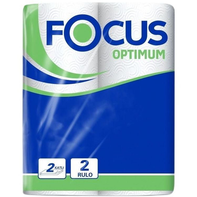 Паперові рушники Focus Optimum двошарові 2 рулони - фото 1