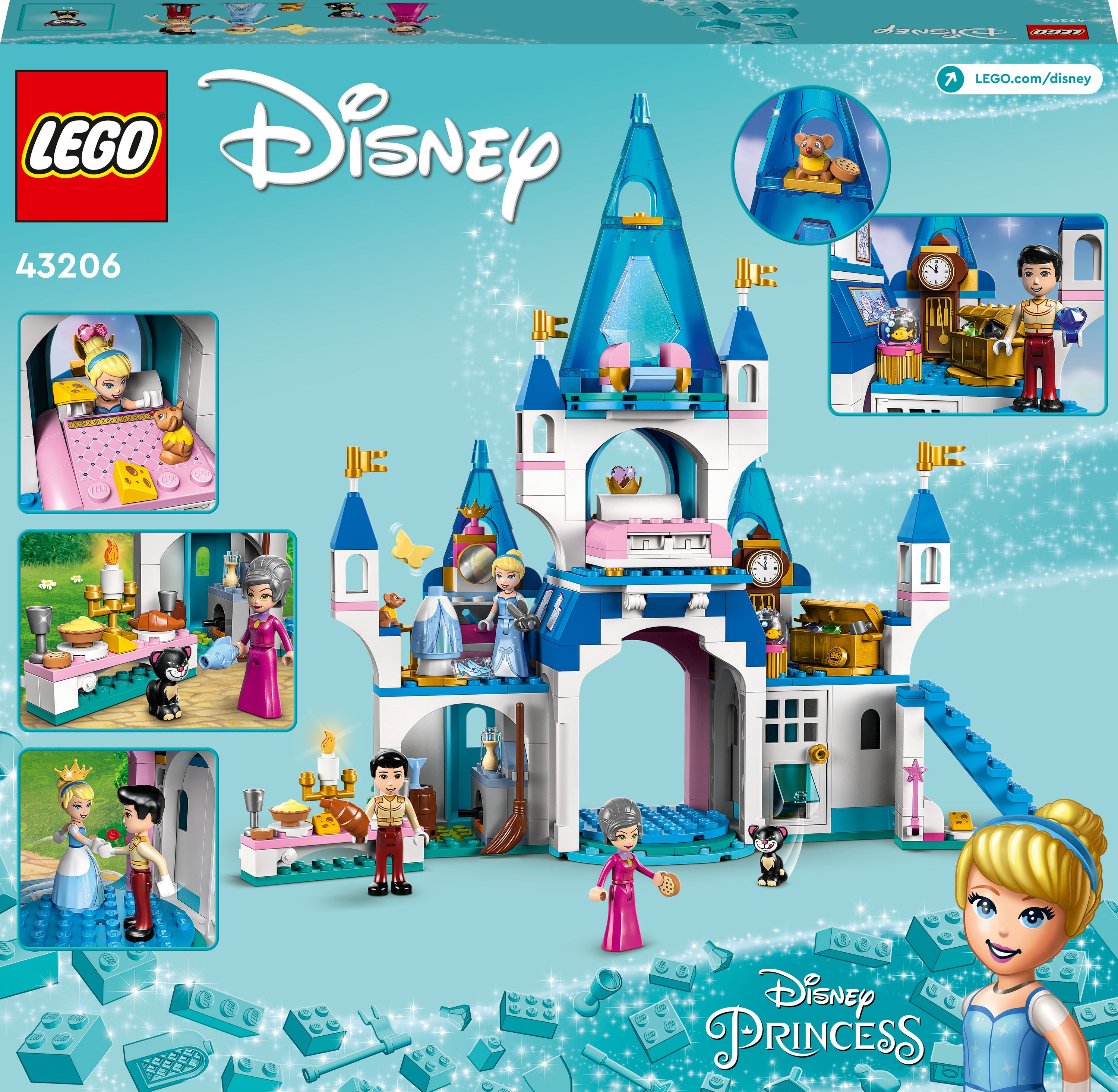 Конструктор LEGO Disney Princess Замок Попелюшки та Прекрасного принца, 365 деталі (43206) - фото 9