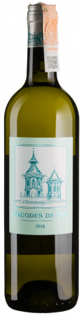 Вино Château Cos d'Estournel Les Pagodes de Cos Blanc 2018, біле, сухе, 13,5%, 0,75 л - фото 1