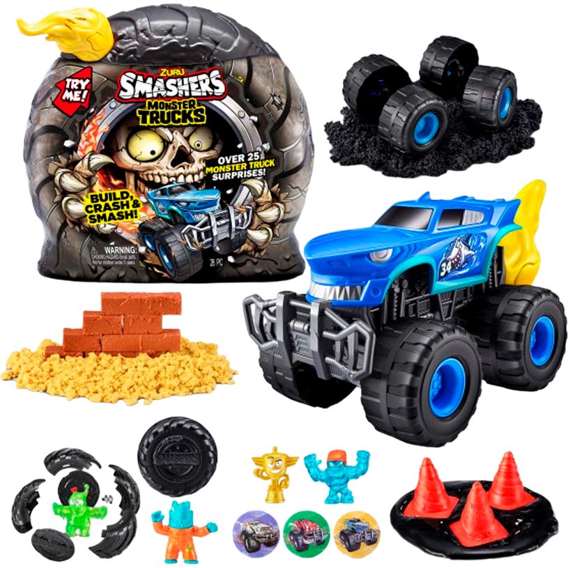 Іграшка в наборі Zuru Smashers Monster Wheels з аксесуарами (74103D) - фото 1