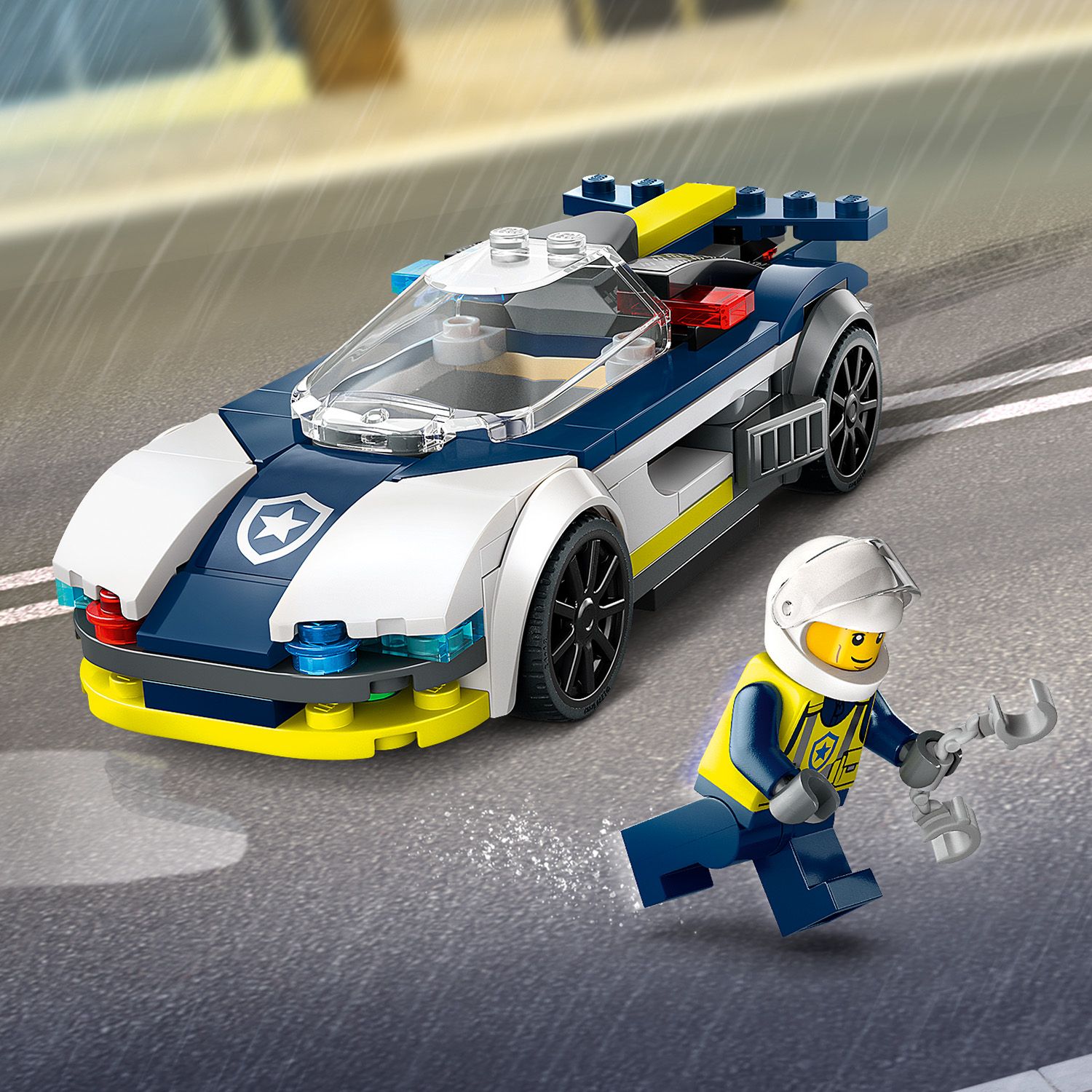 Конструктор LEGO City Переслідування маслкара на поліцейському автомобілі 213 деталі (60415) - фото 7