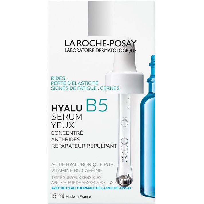 Дерматологічна сироватка La Roche-Posay Hyalu B5 Eye Serum, для корекції зморщок та відновлення пружності чутливої шкіри навколо очей, 15 мл - фото 3