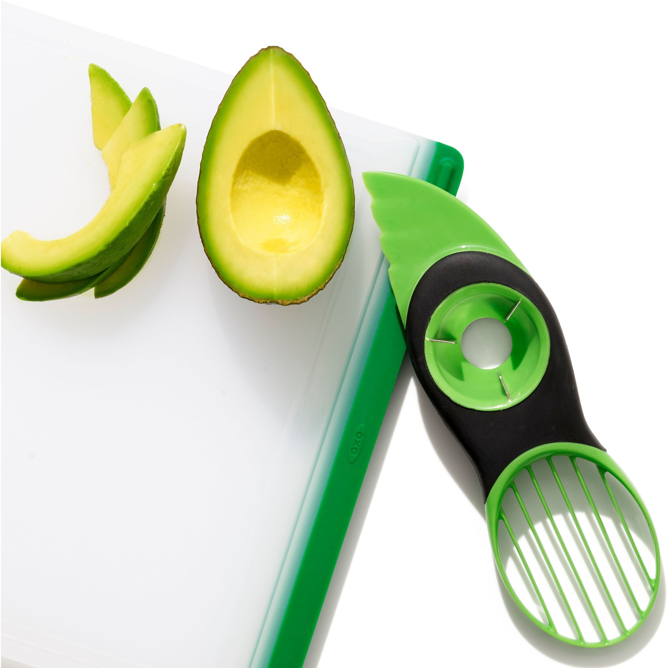Нож для авокадо 3 в 1 OXO Good Grips 20.5х10.5 см зеленый (1252180) - фото 2