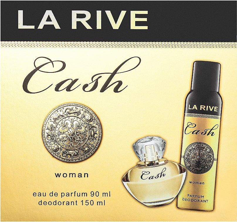 Подарунковий набір La Rive Cash Woman: Парфумована вода, 90 мл + Дезодорант, 150 мл - фото 1