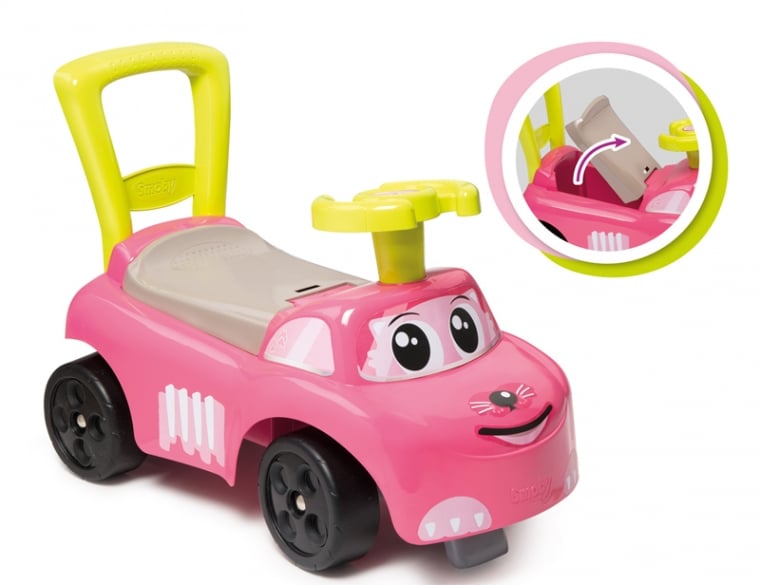 Машина для катания детская Smoby Toys Розовый котик, розовый (720524) - фото 1
