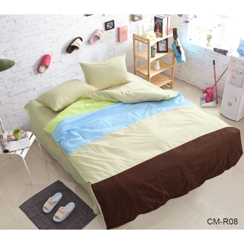 Комплект постільної білизни TAG Tekstil 2-спальний Різнокольоровий 000163775 (CM-R08) - фото 1