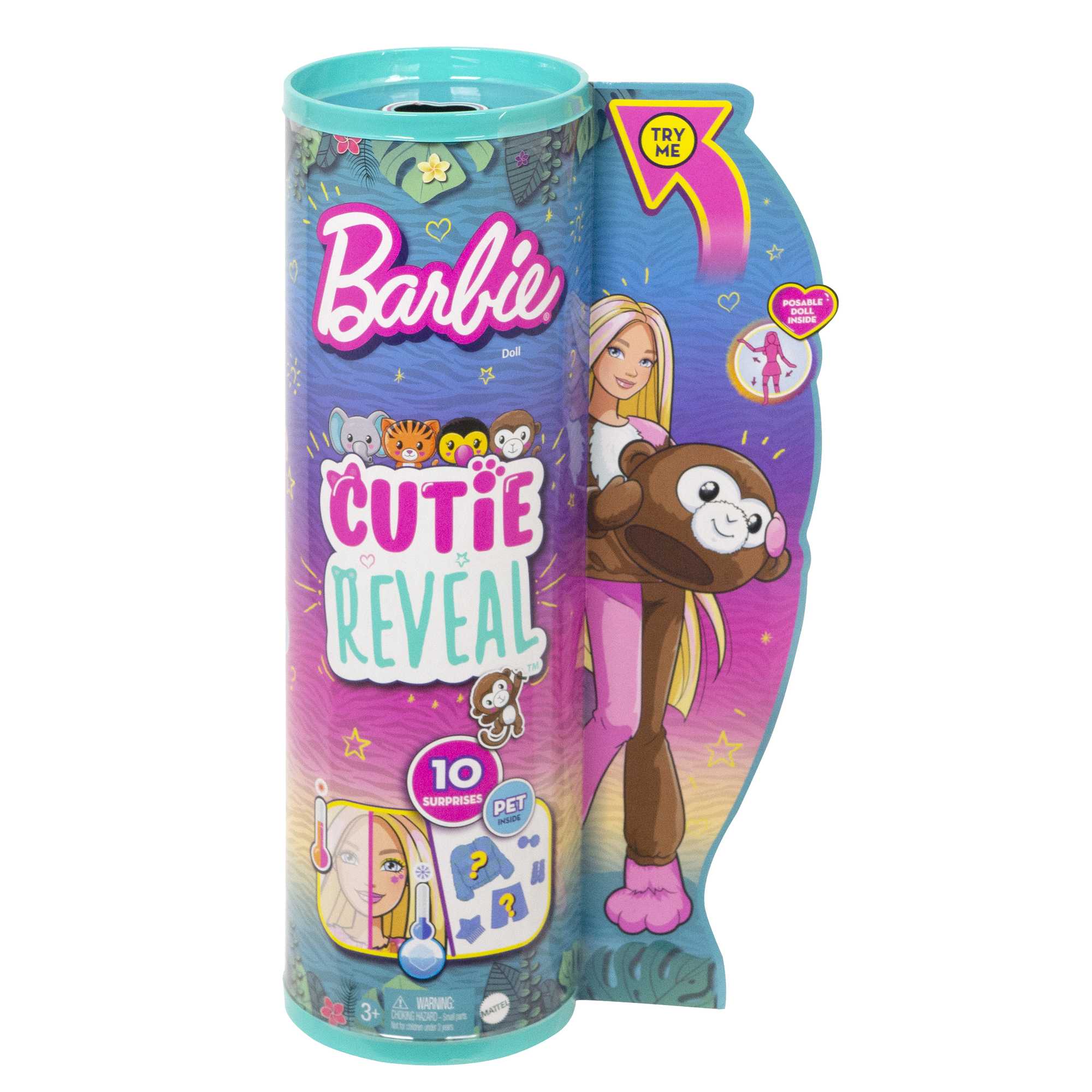 Лялька Barbie Cutie Reveal Друзі з джунглів Мавпеня (HKR01) - фото 2