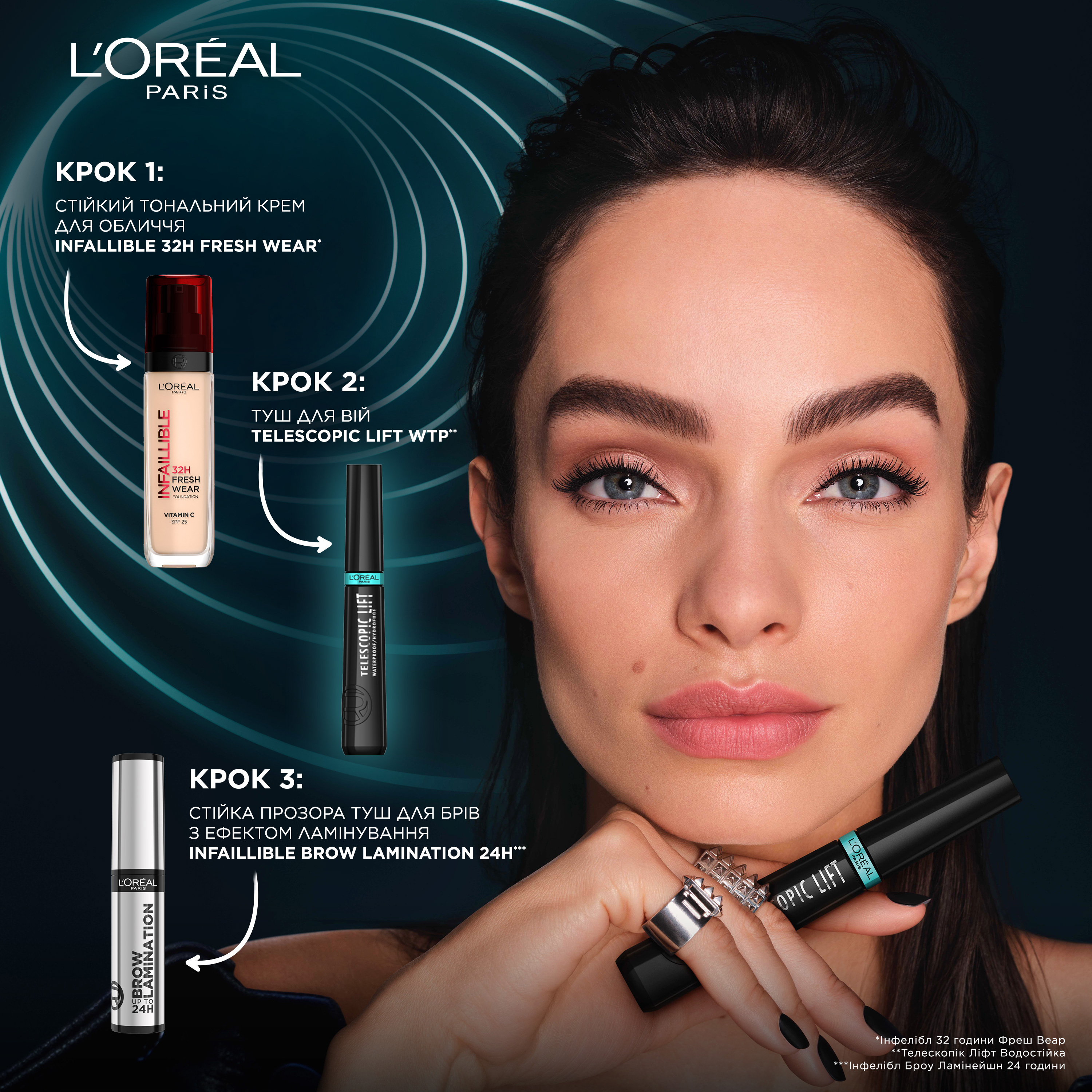 Водостойкая тушь для ресниц L'Oreal Paris Telescopic Lift черная 9.9 мл - фото 7