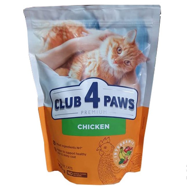 Сухий корм для котів Club 4 Paws Premium, курка, 900 г (B4620411) - фото 1