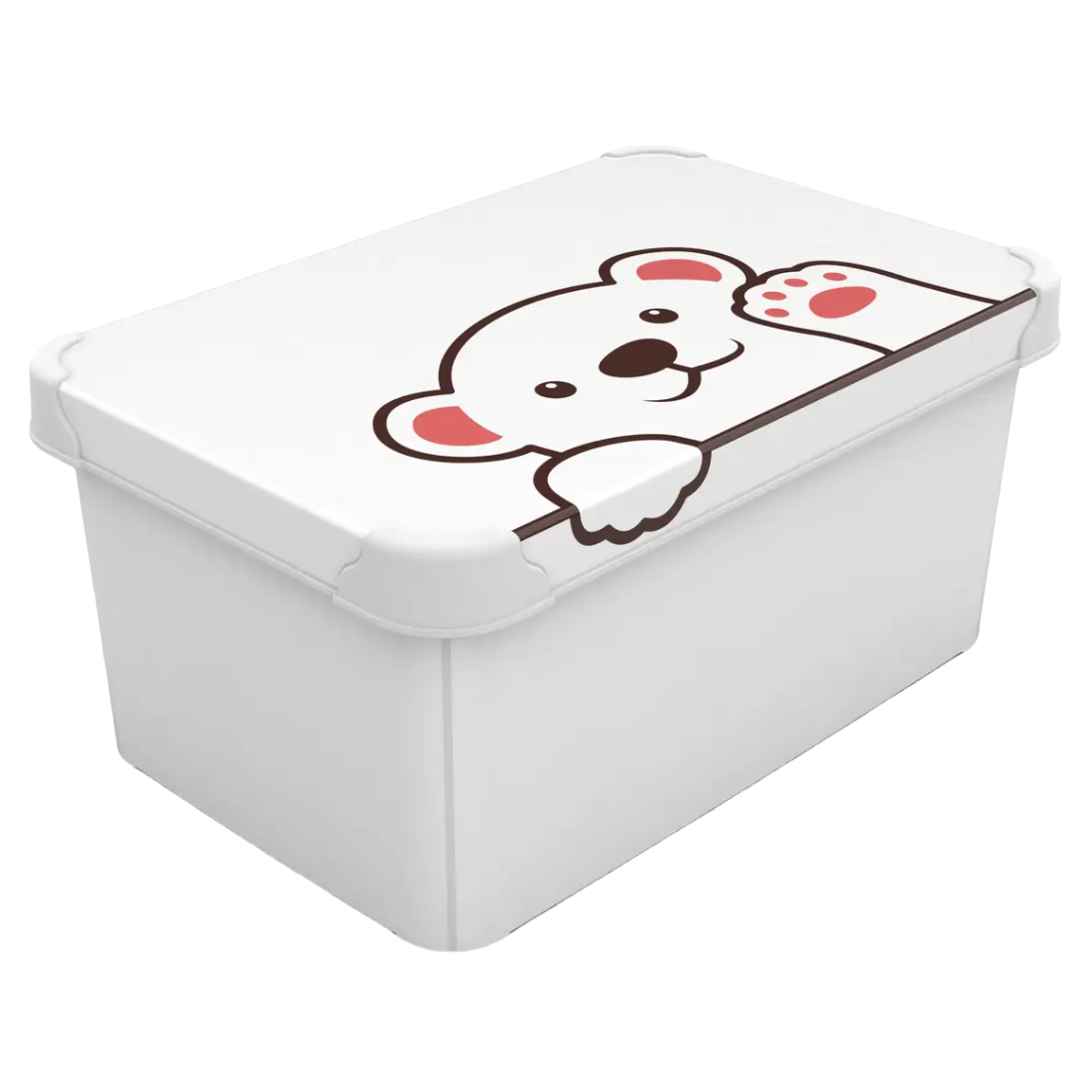 Коробка Qutu Style Box Pet, 10 л, 34,5х23х16 см, белый (STYLE BOX с/к PET 10л.) - фото 1