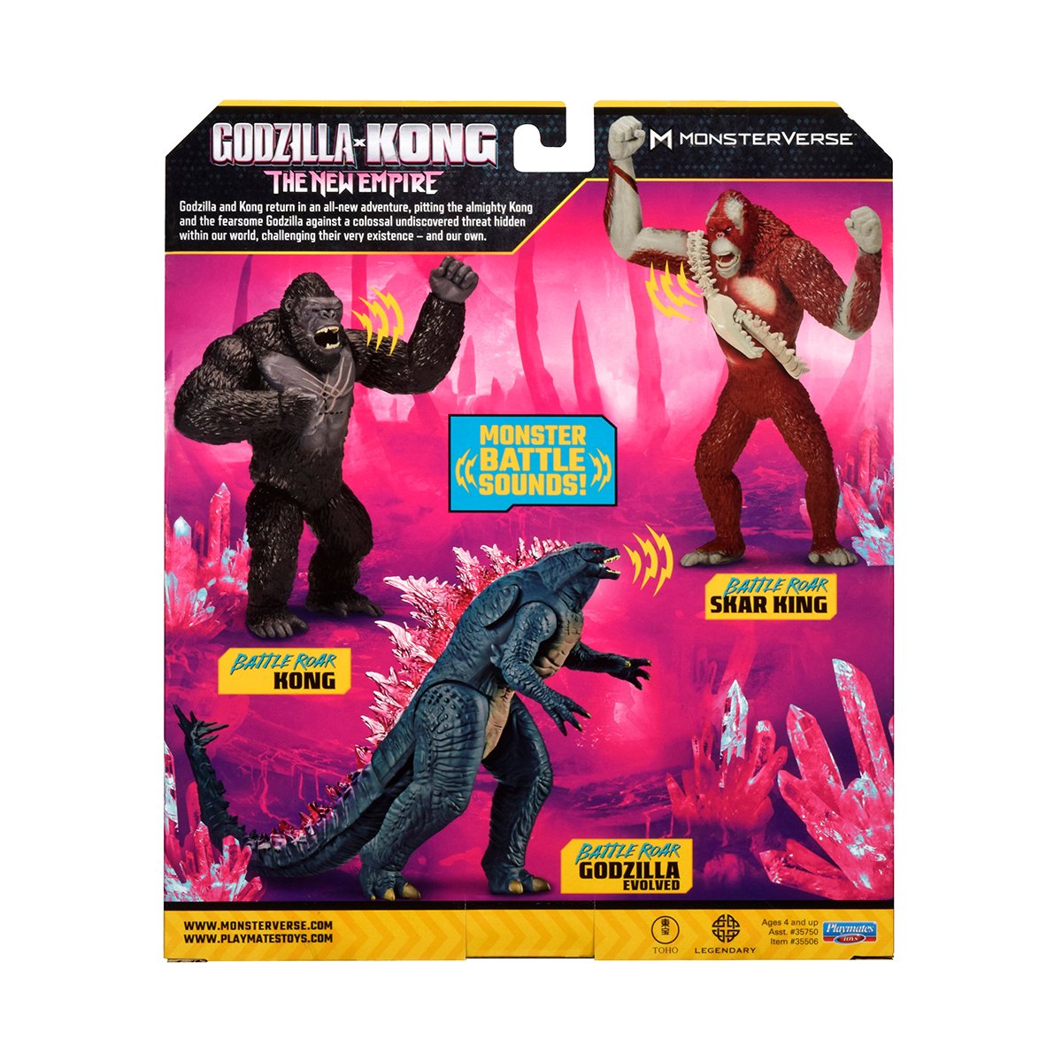 Игровая фигурка Godzilla vs Kong Годзилла готова к бою со звуком 18 см (35506) - фото 6