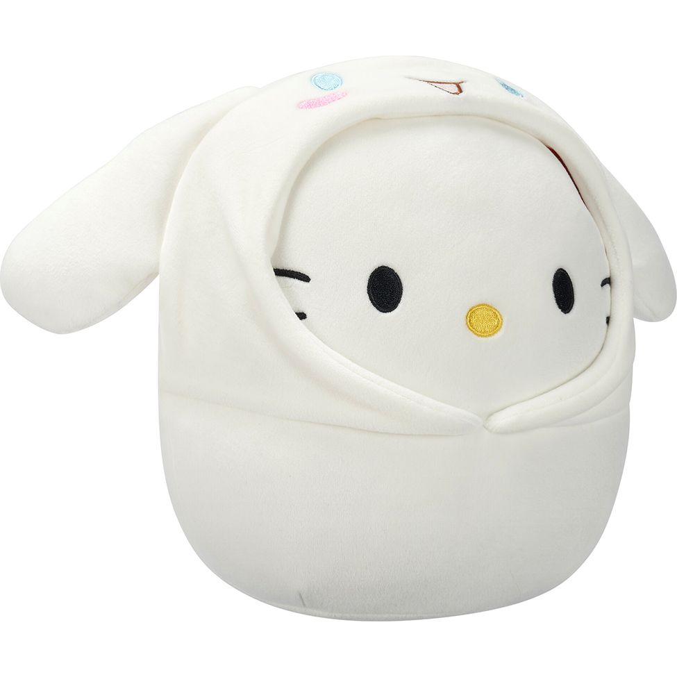 Мягкая игрушка Squishmallows Hello Kitty Хелоу Китти в образе Синнаморолл 20 см (SQSN00389) - фото 2