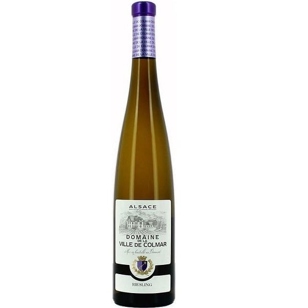 Вино Domaine de la Ville de Colmar Riesling, белое, сухое, 13%, 0,375 л - фото 1