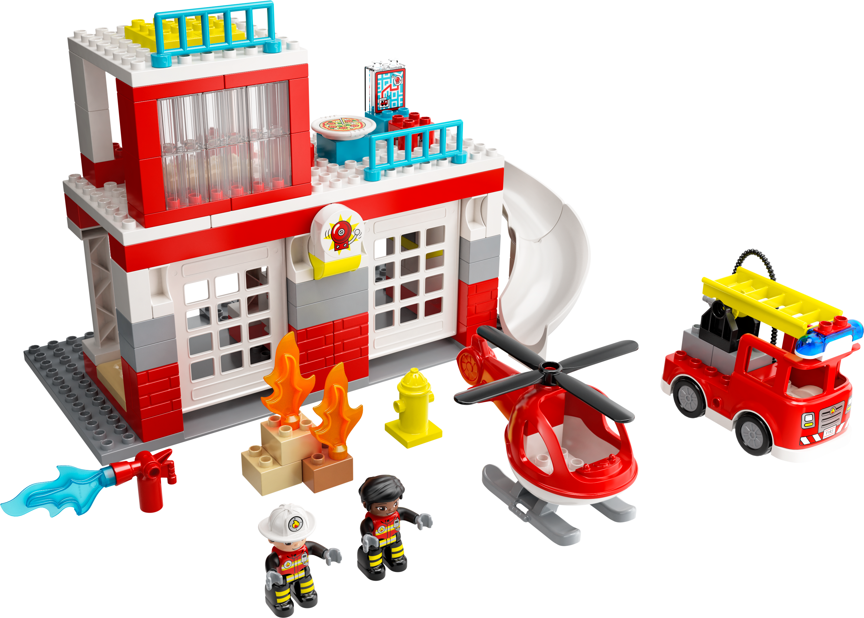 Конструктор LEGO DUPLO Пожарная часть и вертолет, 117 деталей (10970) - фото 2