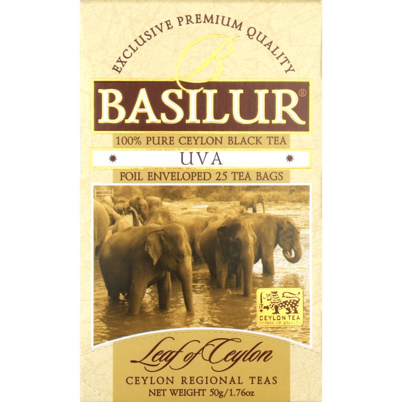 Чай чорний Basilur Uva Лист Цейлону, 25 пакетиків (896886) - фото 1