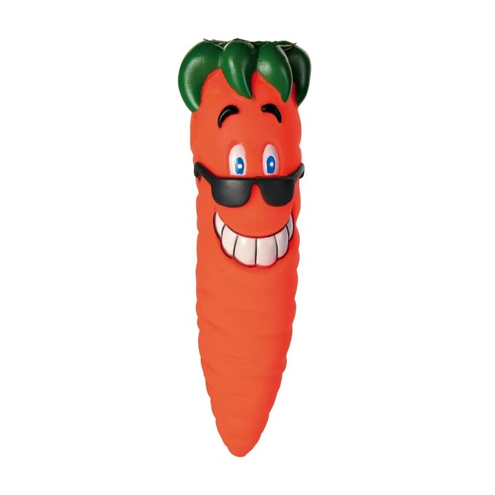 Игрушка для собак Trixie Морковь с пищалкой, 20 см (3398) - фото 1