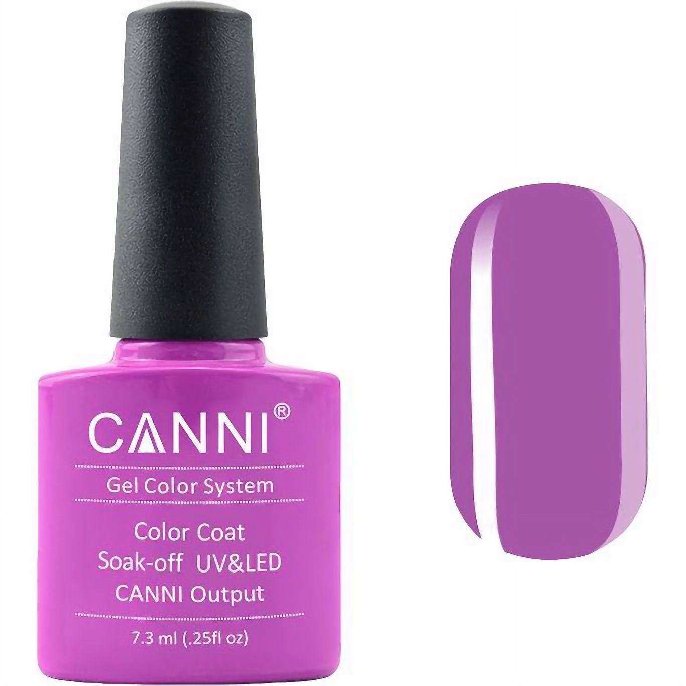 Гель-лак Canni Color Coat Soak-off UV&LED 57 фіолетова фуксія 7.3 мл - фото 1