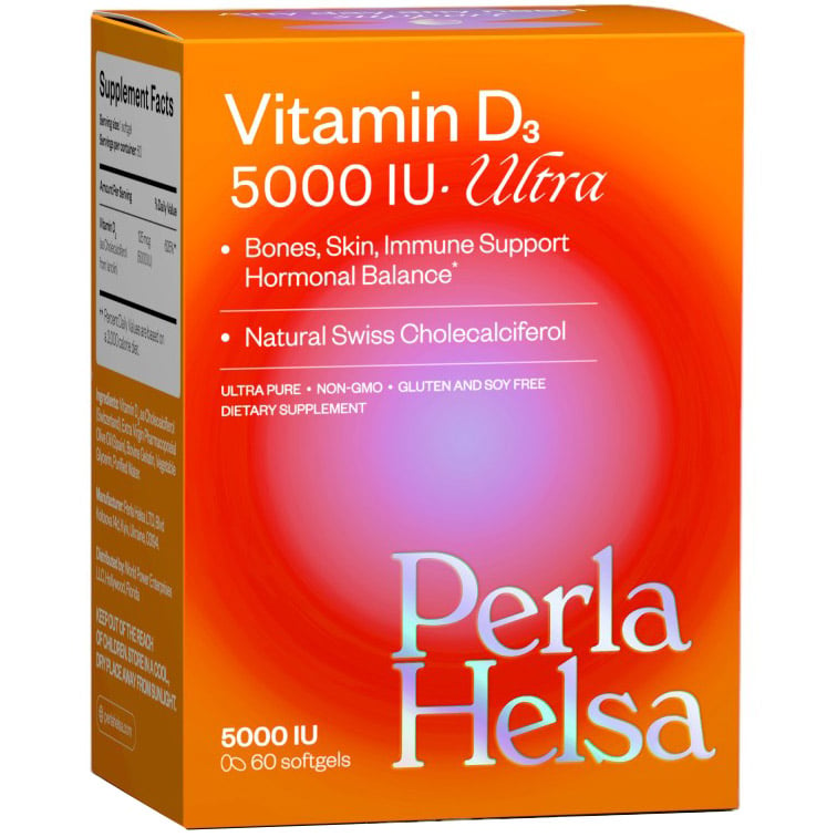 Вітамін D3 5000 IU Ultra Perla Helsa 60 капсул - фото 1