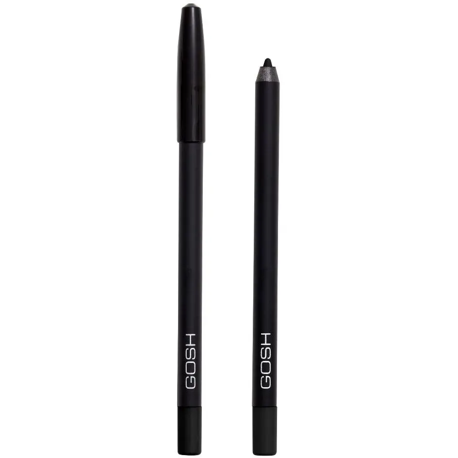 Олівець для очей Gosh Velvet Touch Eye Pencil водостійкий відтінок 022 (Carbon black) 1.2 г - фото 3