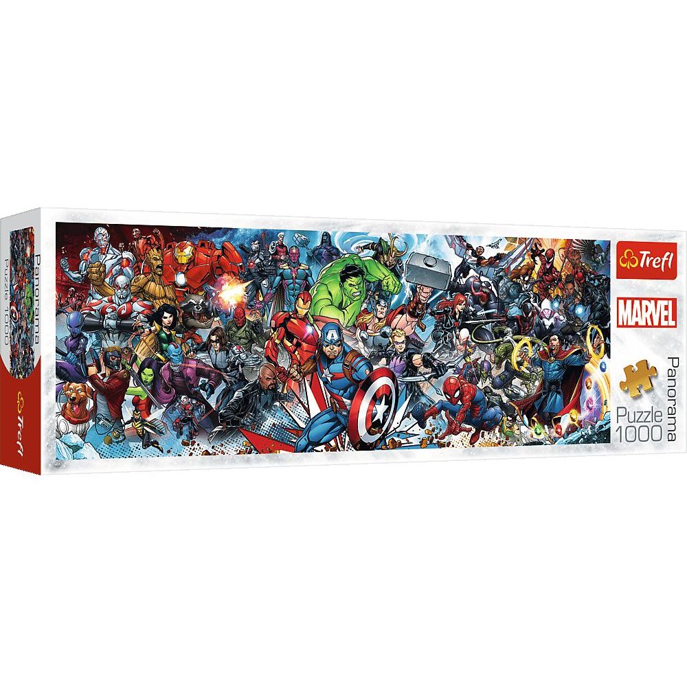 Пазлы Trefl Панорама Присоединяйся к Вселенной Marvel 1000 элементов - фото 1
