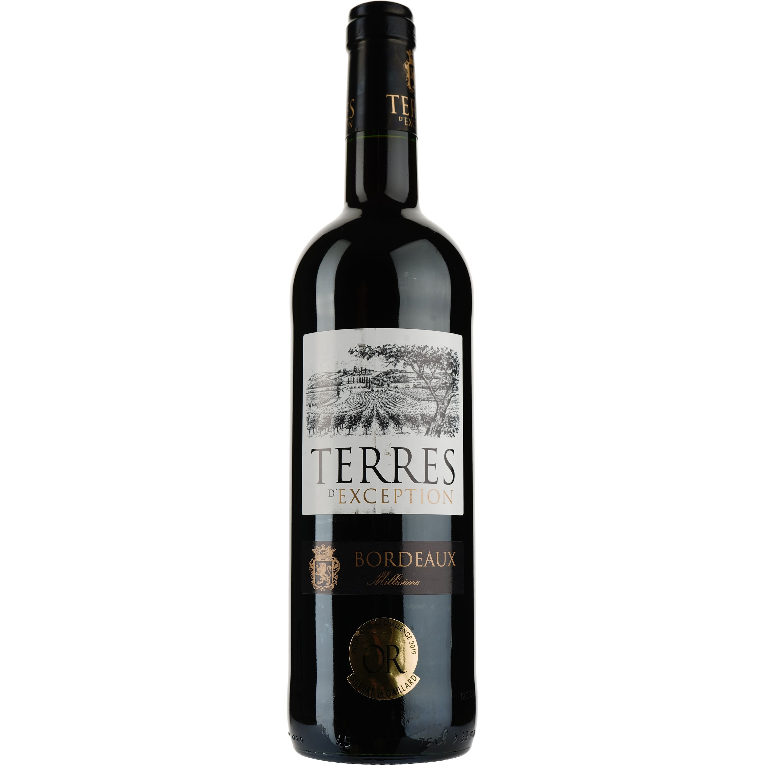 Вино Terres d'Exception Bordeaux 2018, червоне, сухе, 0,75 л - фото 1