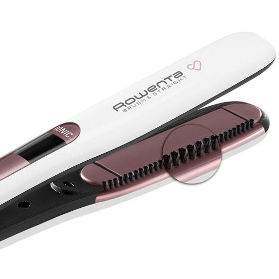 Выпрямитель для волос Rowenta Premium Care Brush and Straight белый (SF7510F0) - фото 4