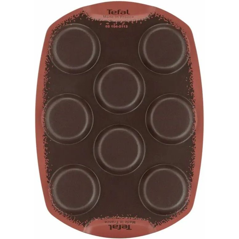 Противень Tefal PerfectBake с 8 круглыми формами 21х29 см коричневый (J5734902) - фото 4