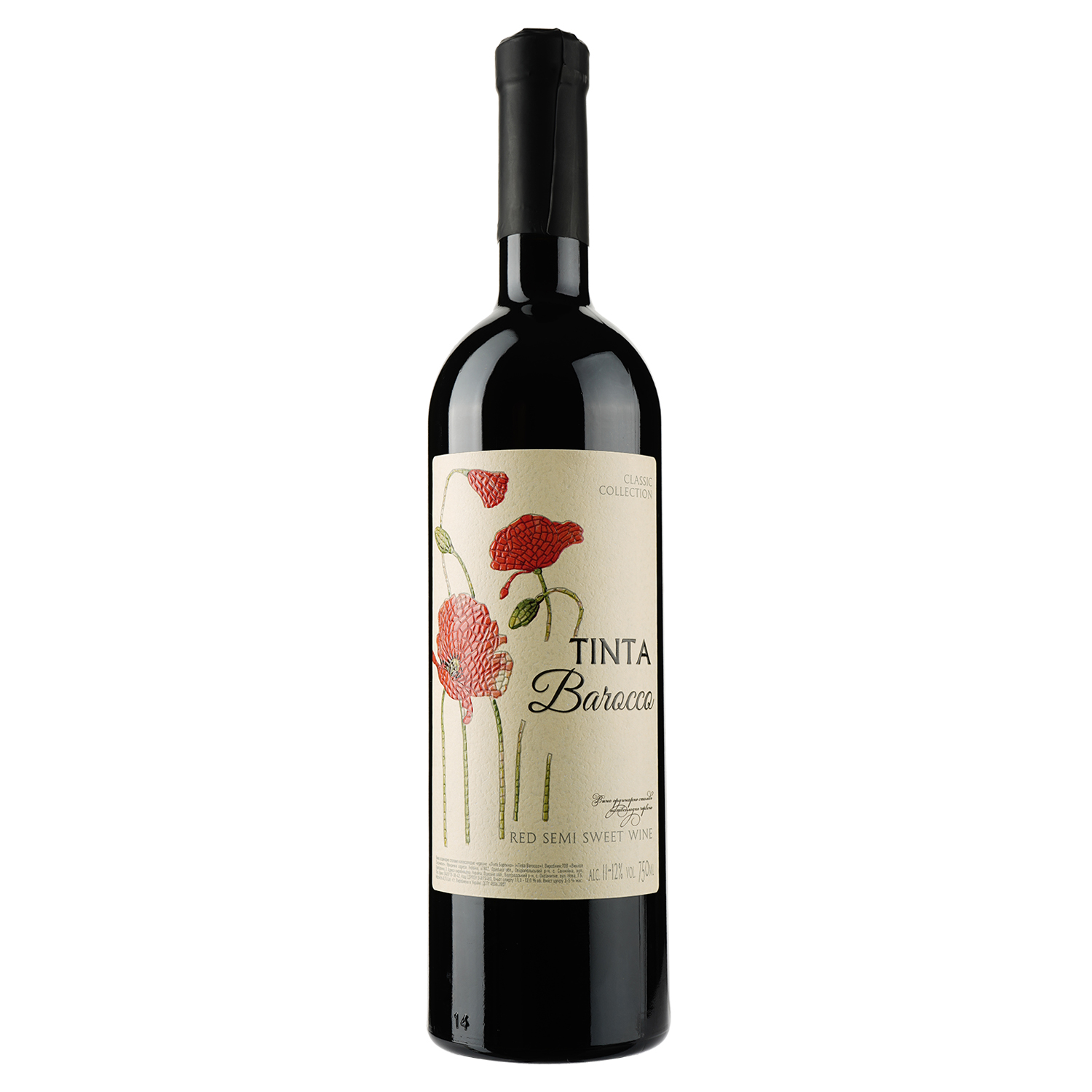 Вино Villa Tinta Barocco, червоне, напівсолодке, 11-12%, 0,75 л (8000018914826) - фото 1