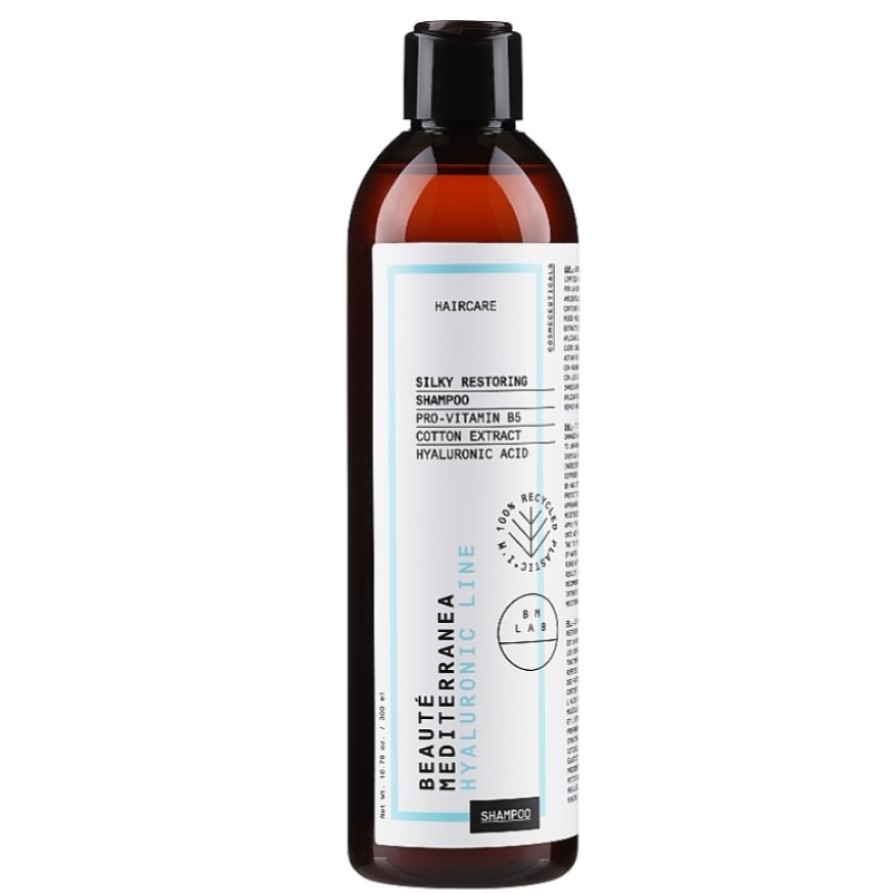 Восстанавливающий шампунь для волос Beaute Mediterranea High Tech Hyaluronic Hydra Shampoo 300 мл - фото 1