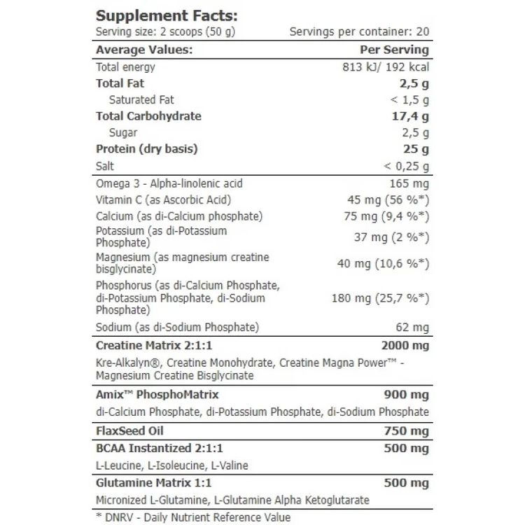 Протеин с углеводами, креатином и электролитами Amix Reco-Pro Protein лесные фрукты 500 г - фото 3